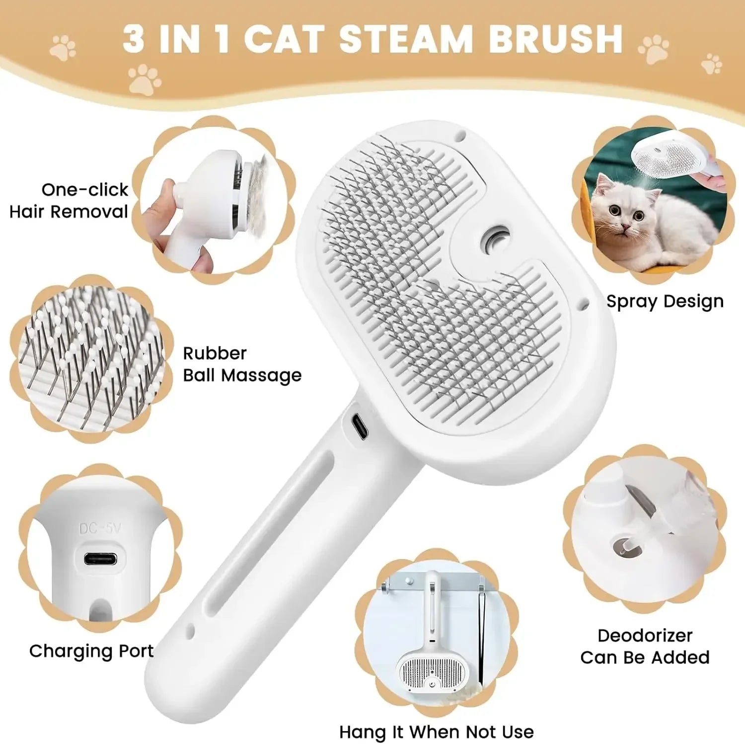 Pet Spray Comb™ for cats | Purrfect - day