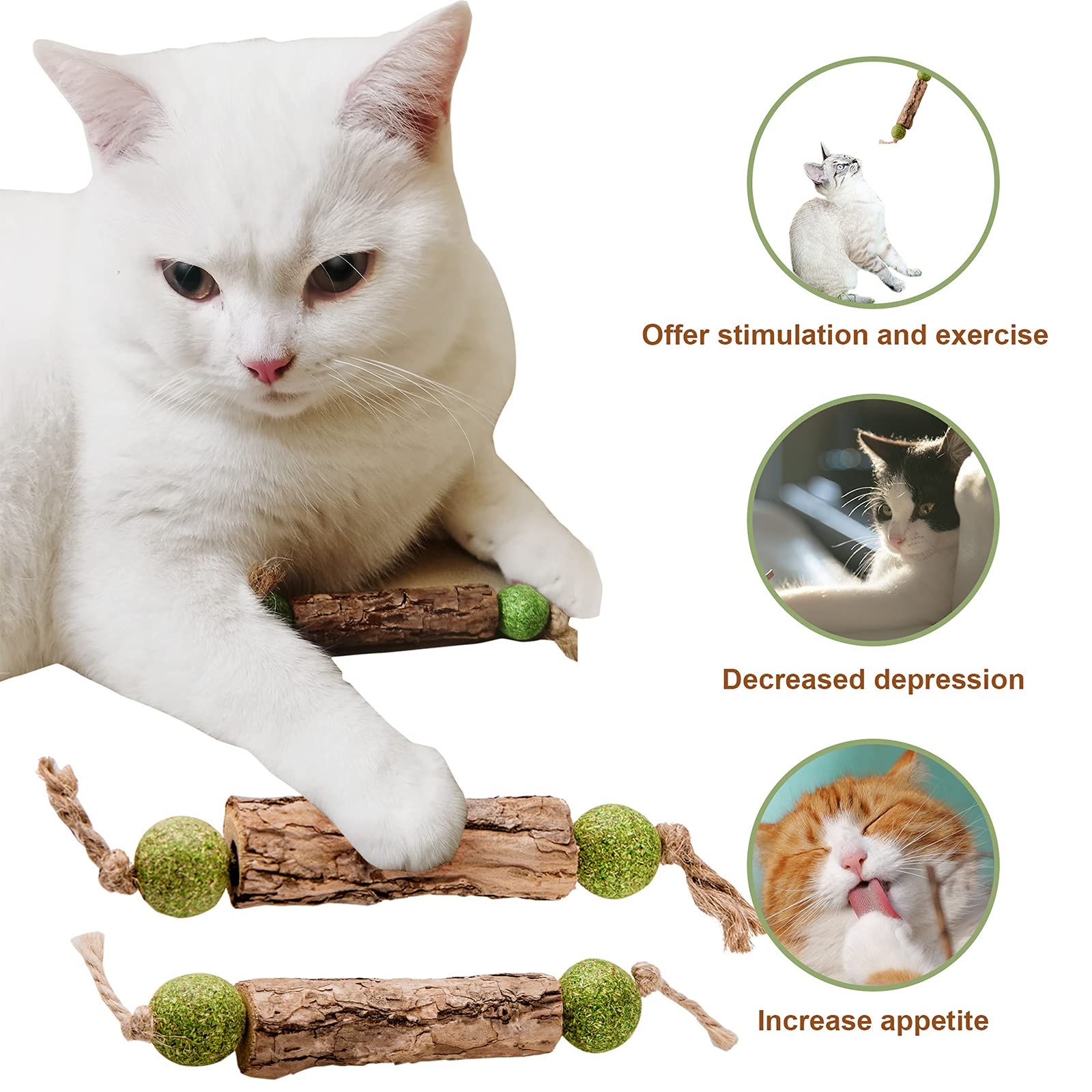 VineChew™ Natural Silvervine & Catnip Chews — 3 Pack
