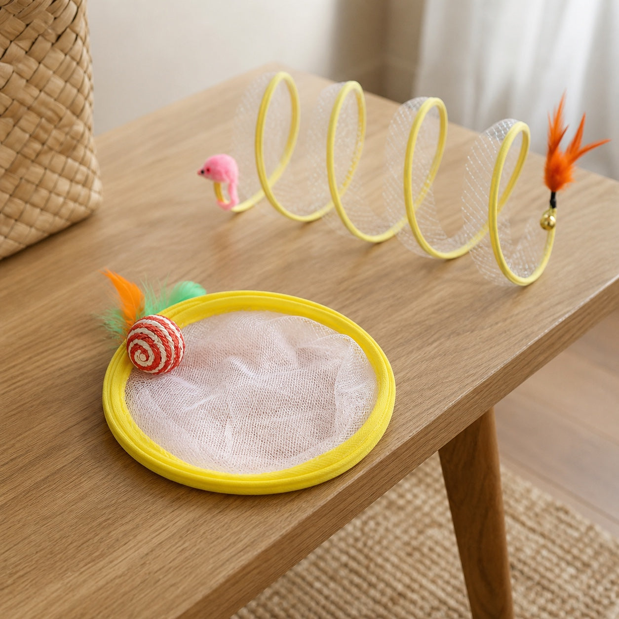 Coil Chase shown expanded and folded for storage