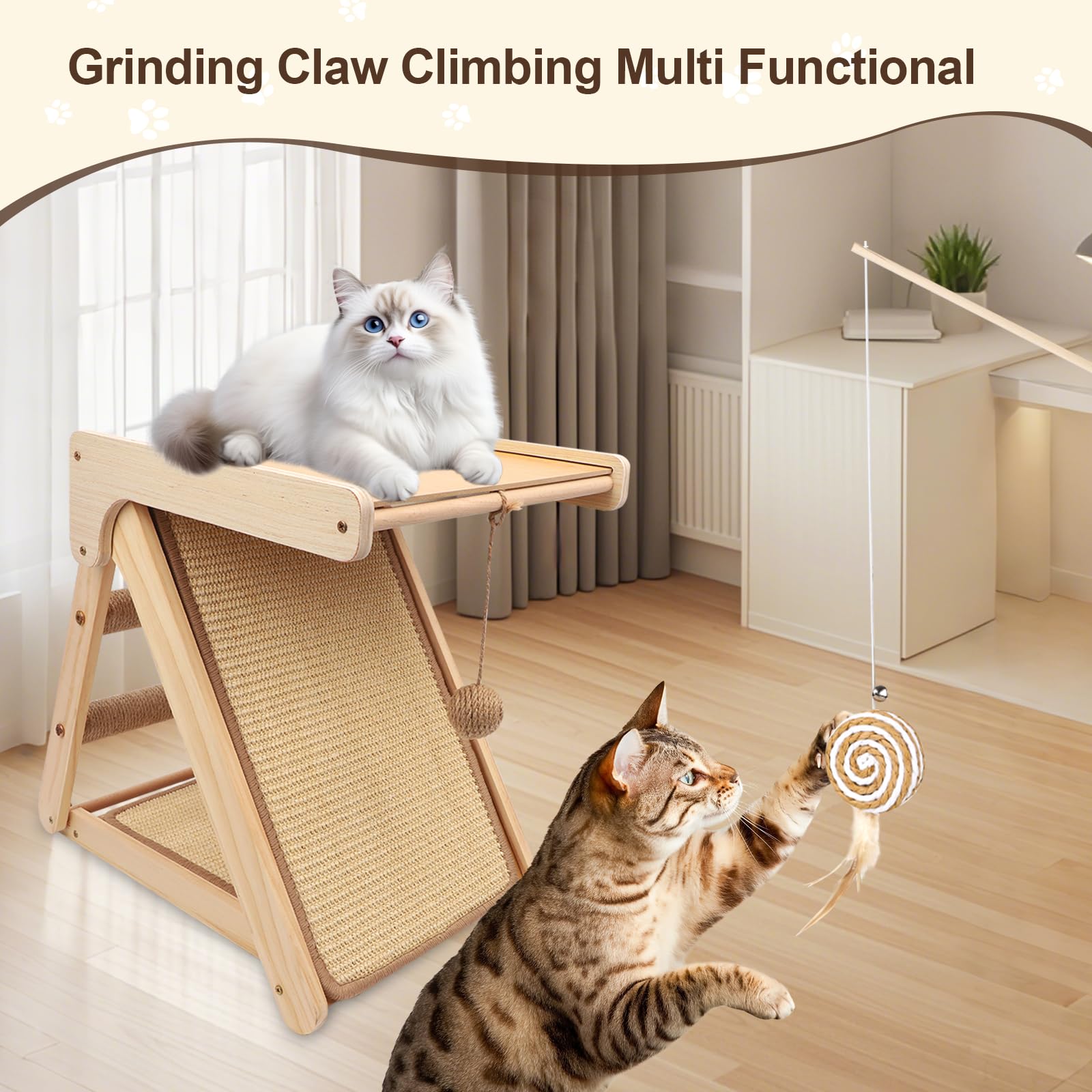TimberClimb™ Cat Activity Tower for cats | Purrfect - day