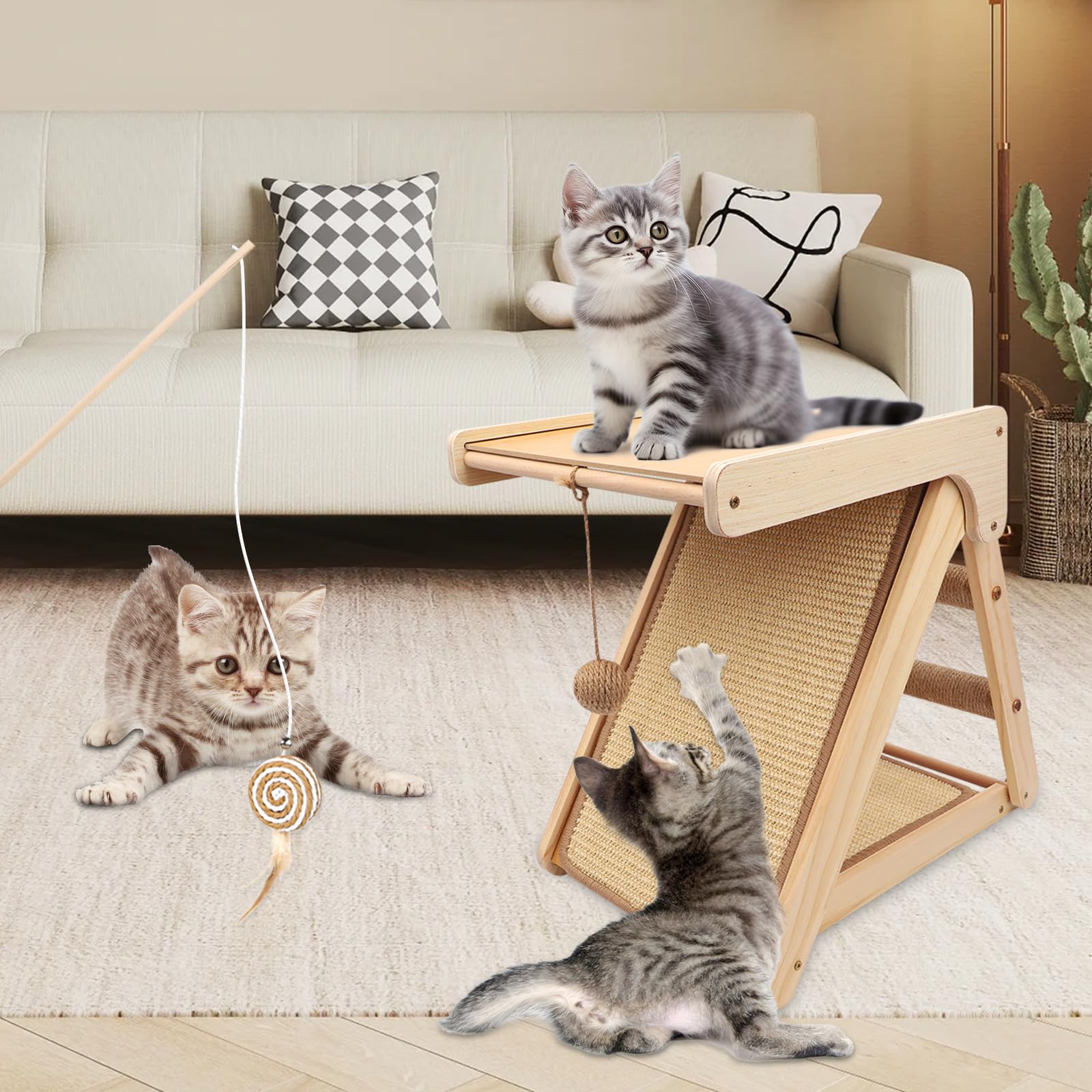 TimberClimb™ Cat Activity Tower for cats | Purrfect - day