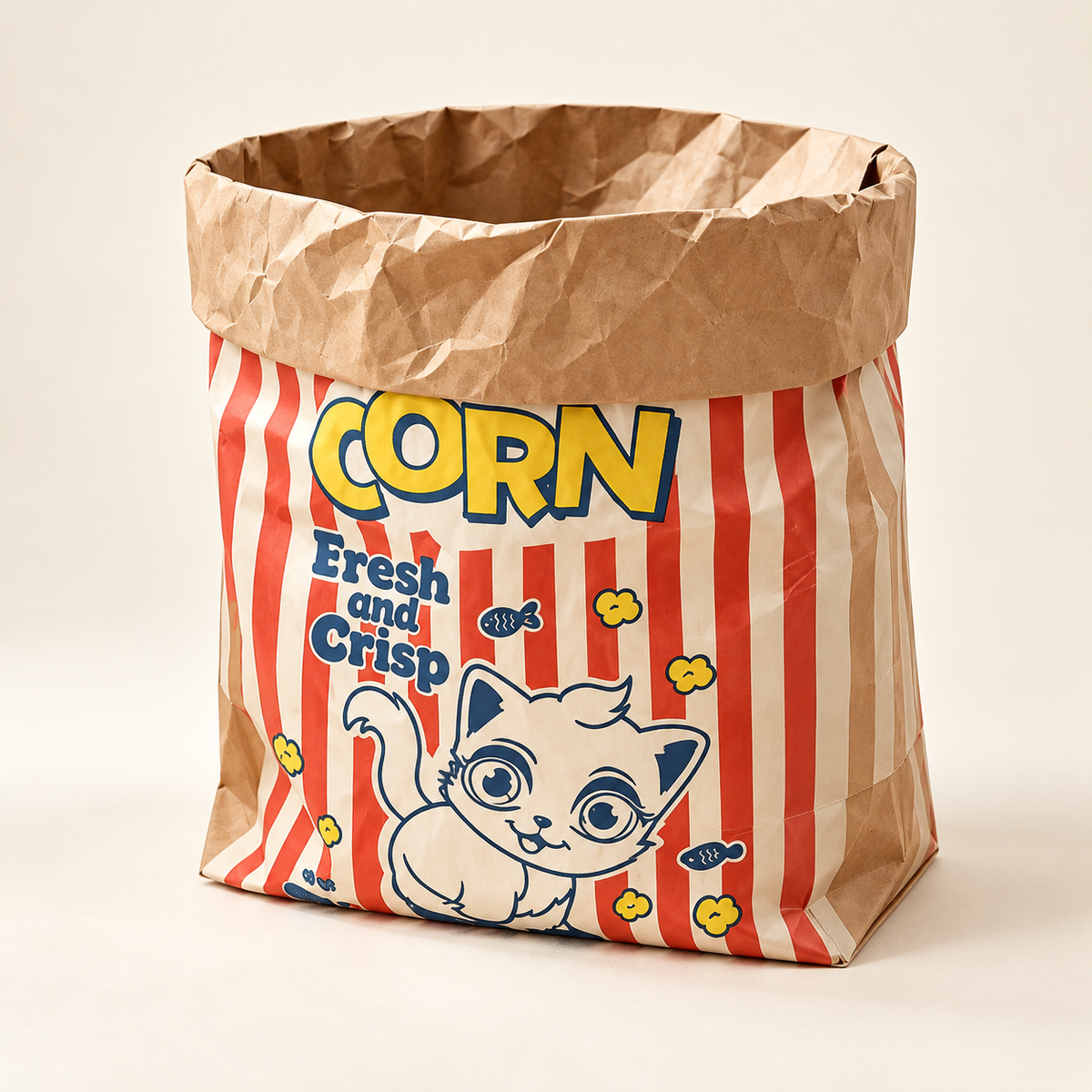 CrinkleCove double-layer kraft paper hideout - detail