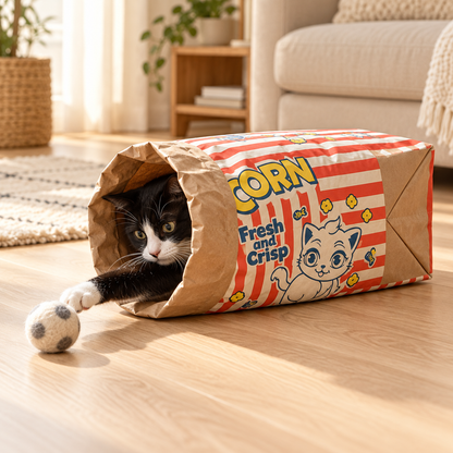 CrinkleCove double-layer kraft paper hideout - play