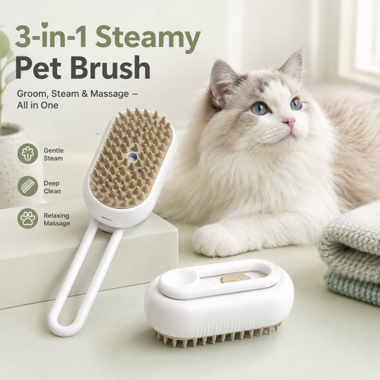 3 in 1 Steamy Pet Brush